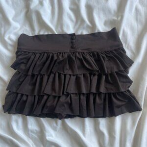 Brown Skirt With Buttons